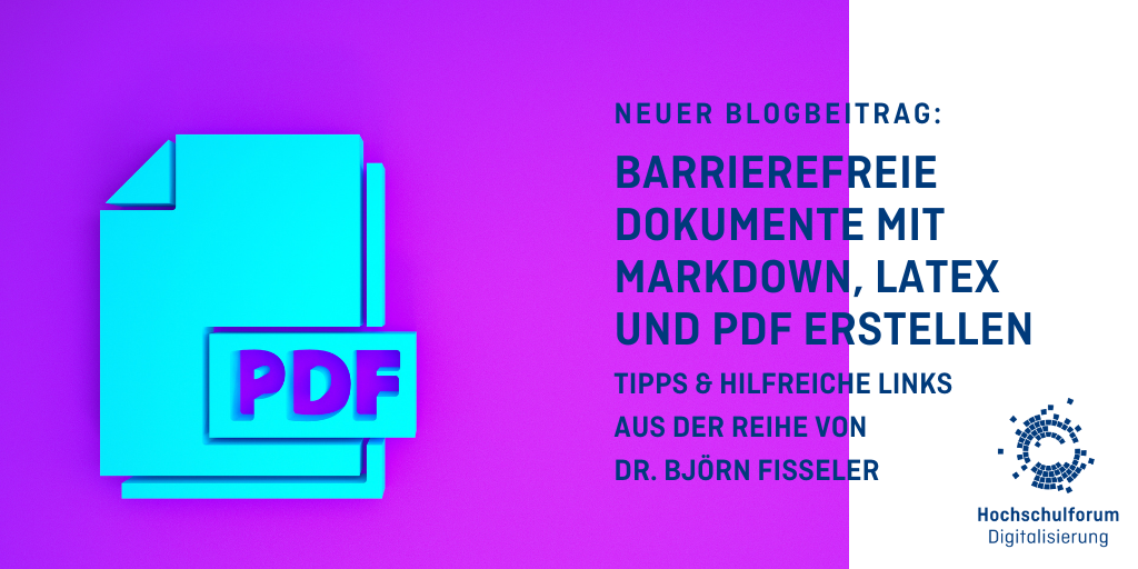 Barrierefreie Dokumente Mit Markdown, LaTeX Und PDF Erstellen